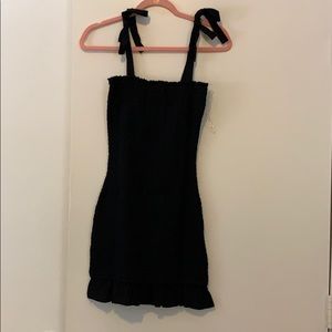 Black Ruched Dress